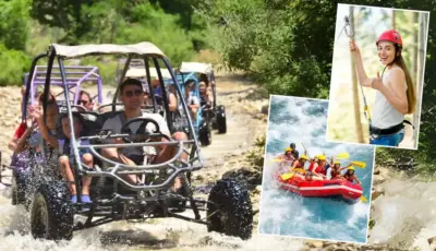 Side Buggy–Rafting–Zipline Tour